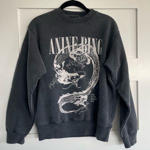 Anine Bing Ramona Dragon Graphic Sweatshirt